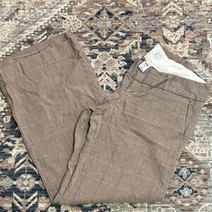 Women’s Brown Plaid Pants